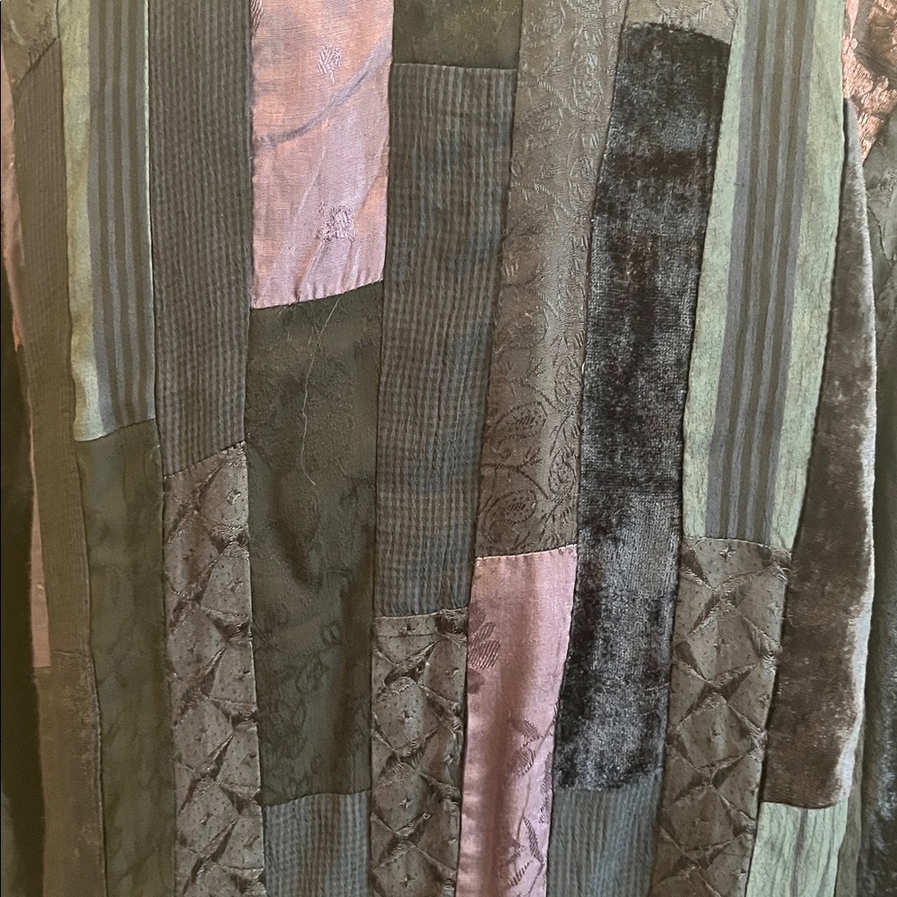 Papillon Patchwork Rayon Velvet Jacket Top Tunic … - image 4